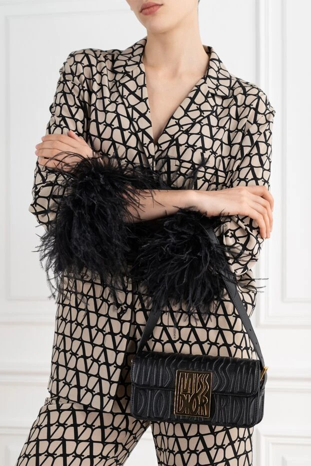 Dior miss envelope bag in quilted calfskin black women's 187334 - photo 3