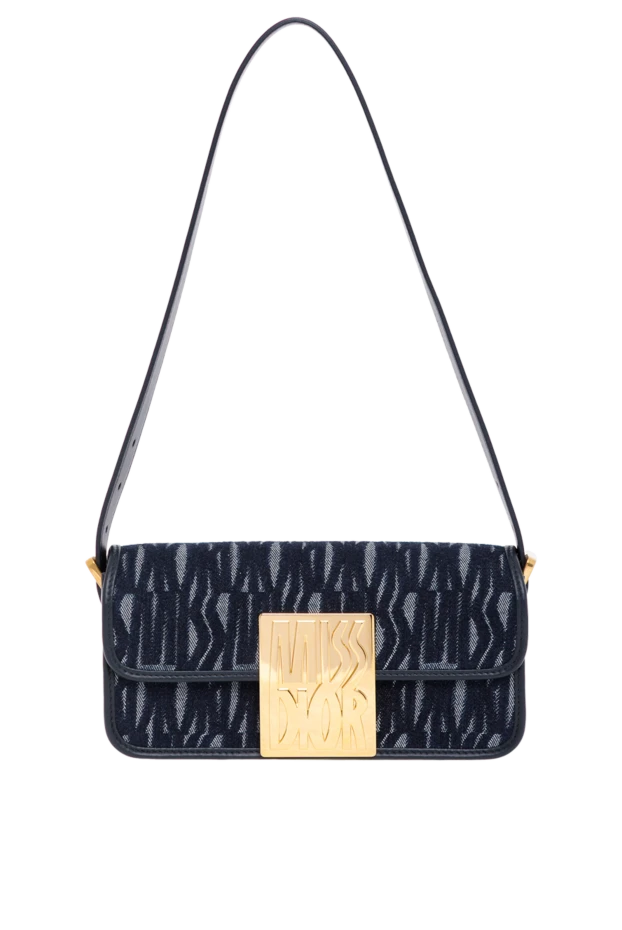 Miss Allover bag in blue denim with flap - photo 1