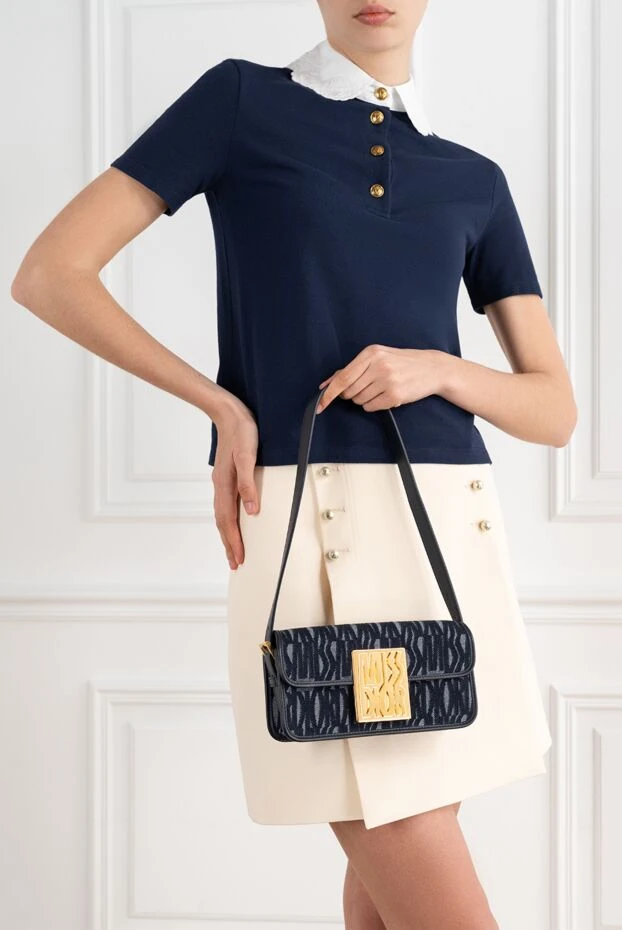 Dior miss allover bag in blue denim with flap 187335 - photo 3
