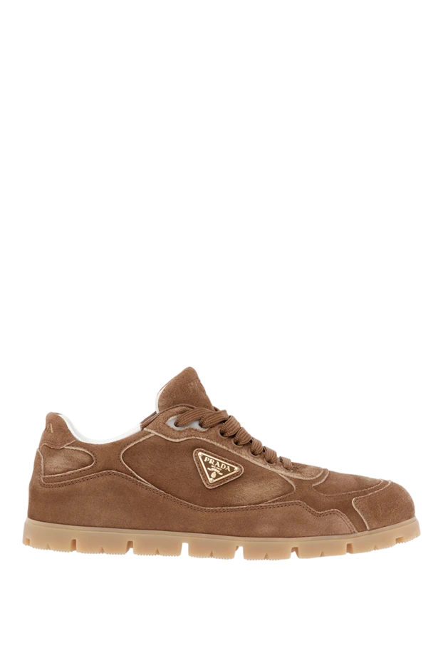 Әйелдерге арналған қоңыр күдері және бұзау терісінен жасалған кроссовкалар - фото 1