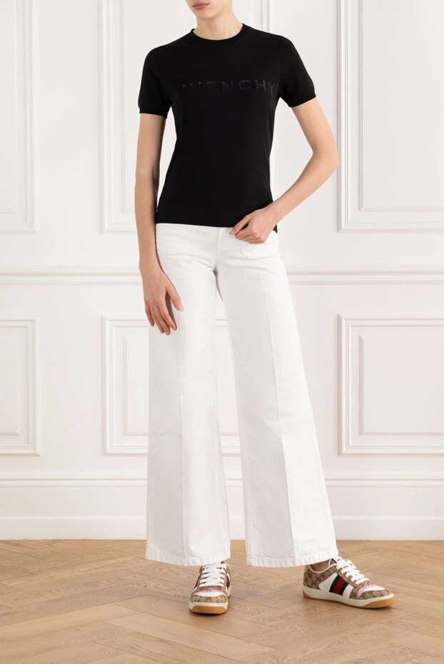 Givenchy archetype slim fit cotton t-shirt black 187347 - photo 2
