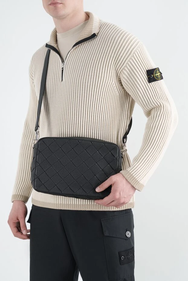 Bottega Veneta сумка через плечо из зернистой кожи intrecciato 187352 - фото 3