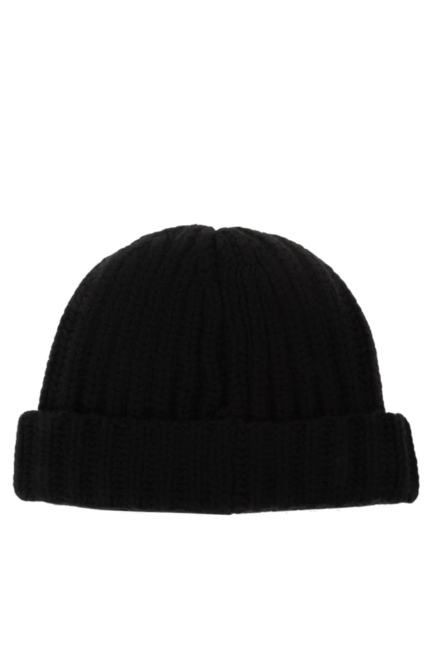 Saint Laurent вязаная шапка из кашемира мужская черная 187353 - фото 3