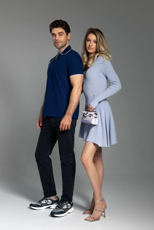 логотипі бар сұр түсті ерлер кроссовкасы - фото 2