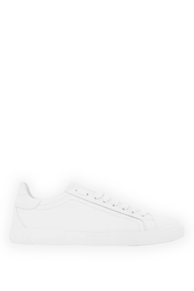 Portfino Vintage ақ былғарыдан жасалған ерлерге арналған кроссовкалар - фото 1