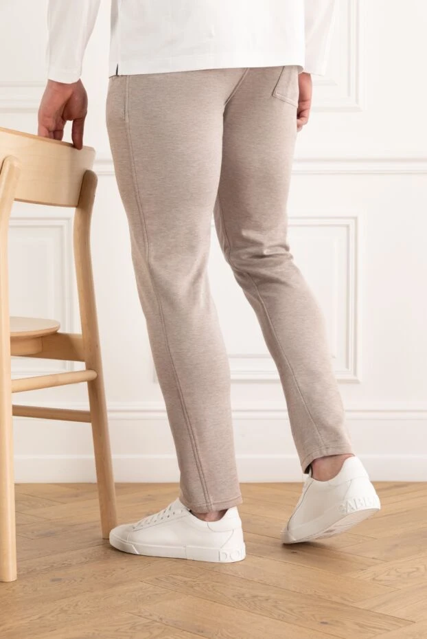 Portfino Vintage ақ былғарыдан жасалған ерлерге арналған кроссовкалар - фото 2