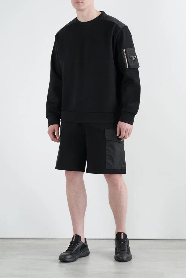 Prada black men's walking suit with shorts 187396 - photo 3