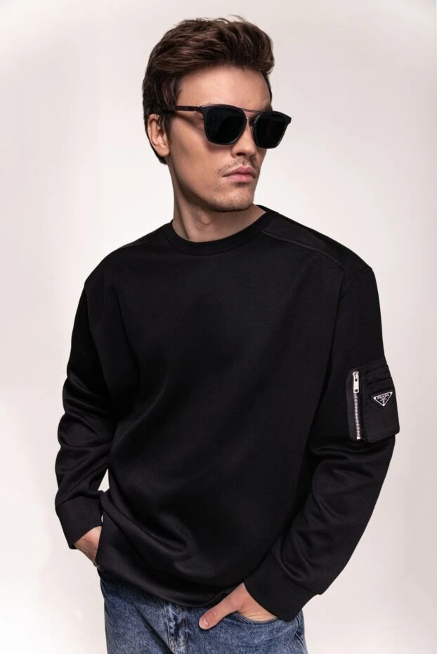 Prada костюм прогулочный с шортами черный мужской 187396 - фото 3