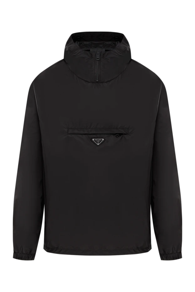 Куртка с капюшоном Re-Nylon Piuma чёрная мужская - фото 1