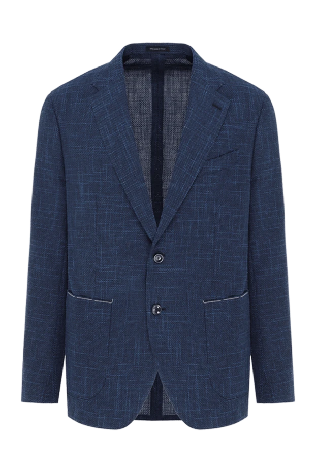 Өрнегі бар көк түсті ерлерге арналған күртеше - фото 1