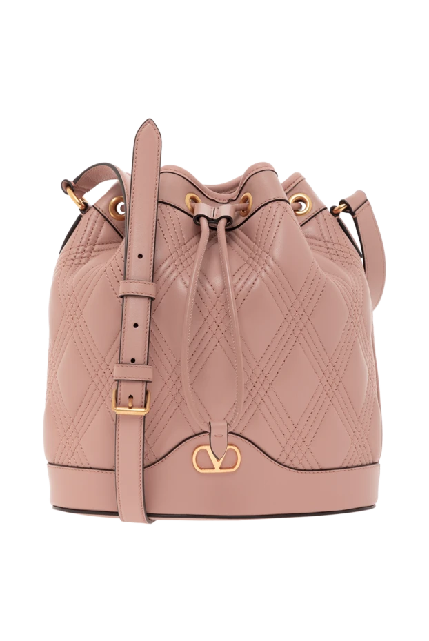 Қызғылт төсеніш былғары Nappa Deluxe сөмкесі - фото 1