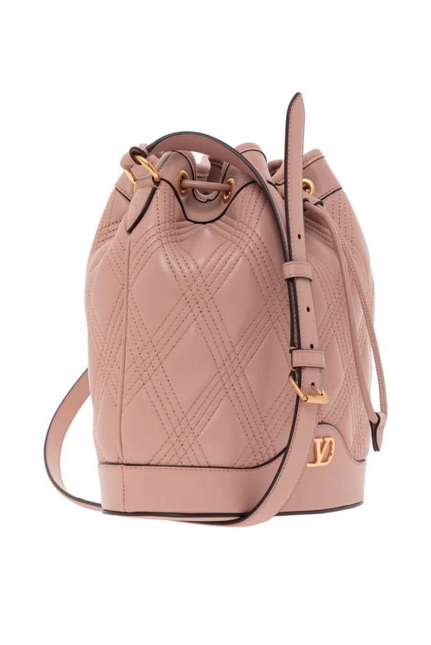 Valentino сумка nappa deluxe из розовой стеганой кожи 187437 - фото 3