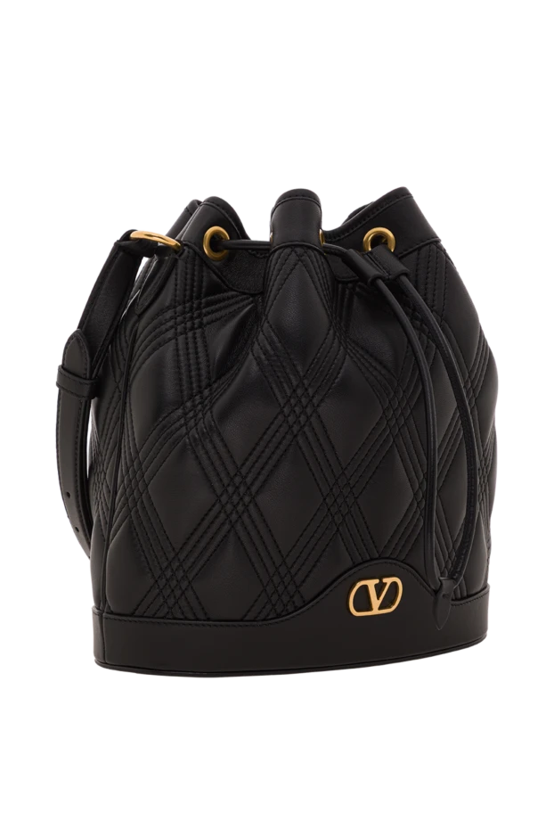 Valentino сумка-ведро vlogo из телячьей кожи с логотипом 187438 - фото 3