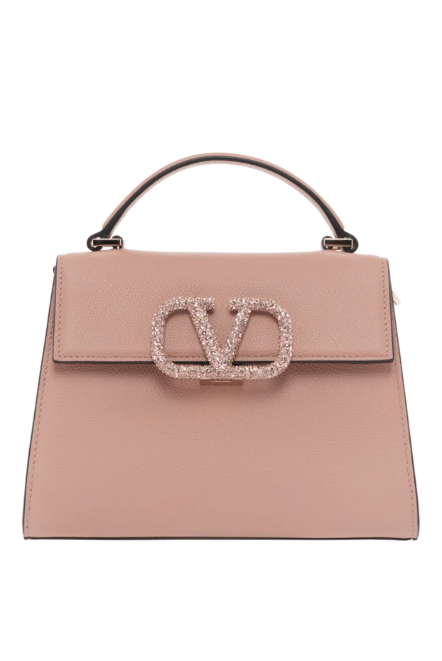 Valentino маленькая сумочка vsling розовая с отделкой кристаллами swarovski 187439 - фото 1