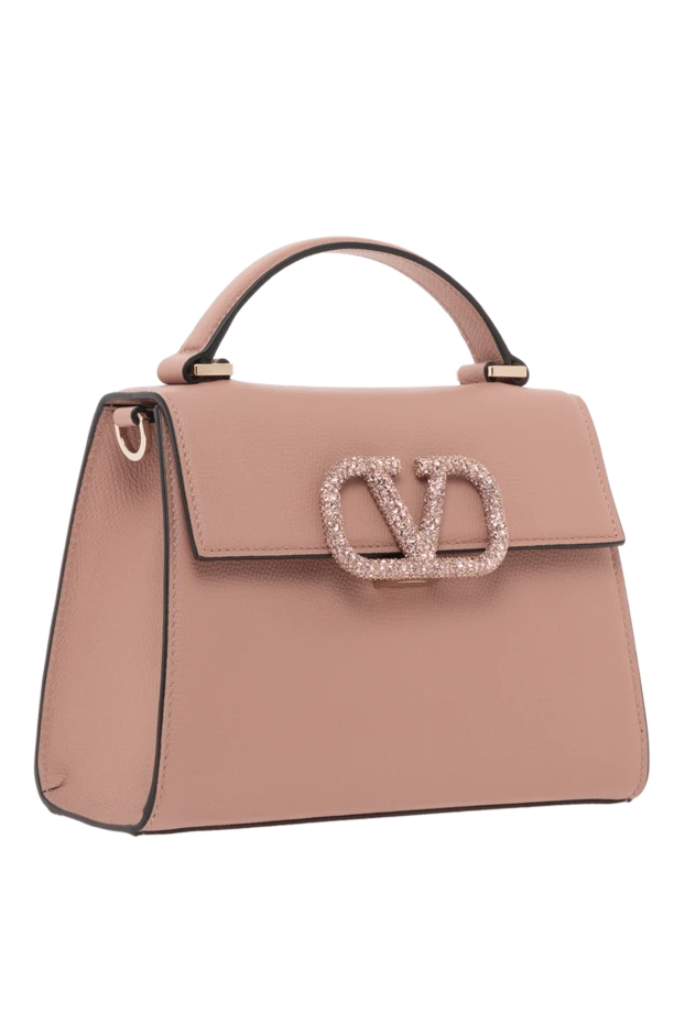 Valentino маленькая сумочка vsling розовая с отделкой кристаллами swarovski 187439 - фото 3