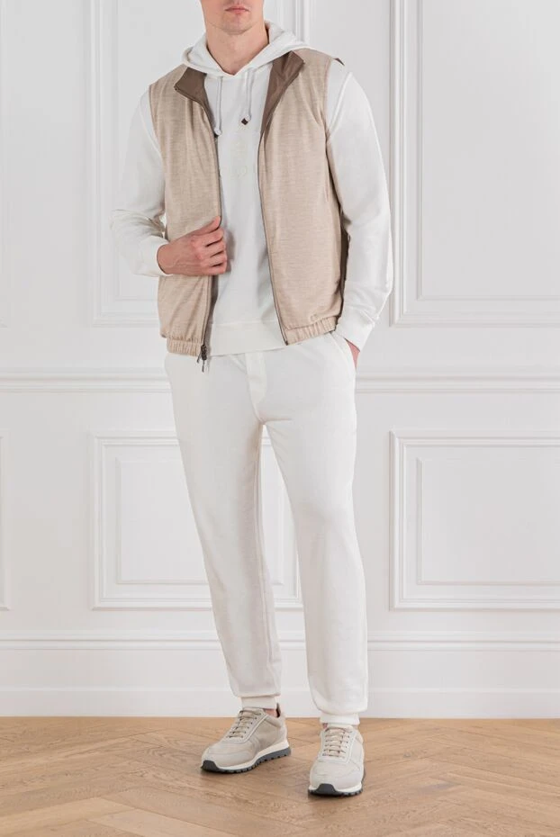 Loro Piana двухсторонний жилет vest из ветроустойчивой микрофибры коричневый 187446 - фото 3