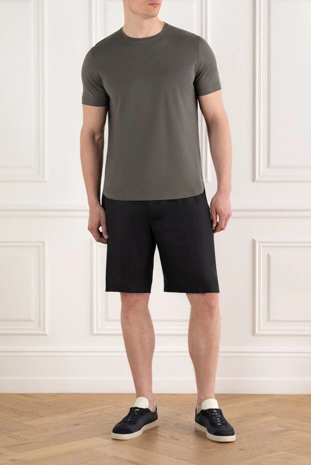 Loro Piana шорты-бермуды nolan из льна синего цвета мужские 187448 - фото 2