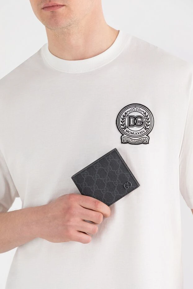 Gucci кошелек в одно сложение с серой внутренней частью 187466 - фото 2