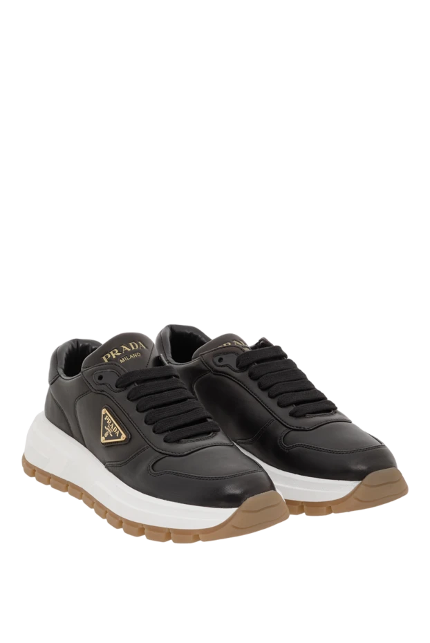 Prada кожаные кроссовки prax 01 с удобной резиновой подошвой 187475 - фото 3