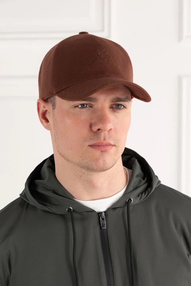 Loro Piana storm system cashmere baseball cap brown 187478 - photo 2
