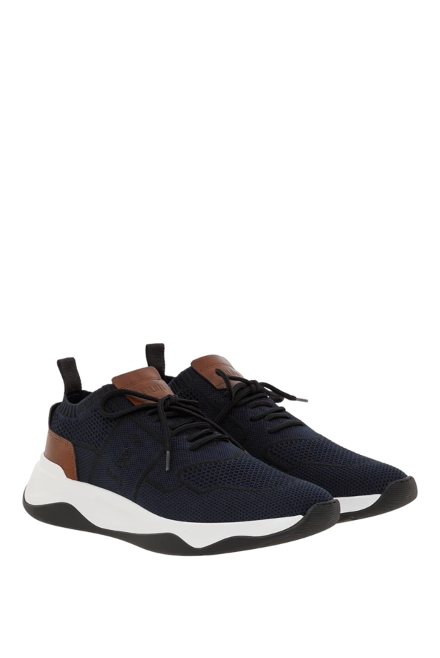 Berluti кроссовки shadow из трикотажа и кожи черные 187501 - фото 3