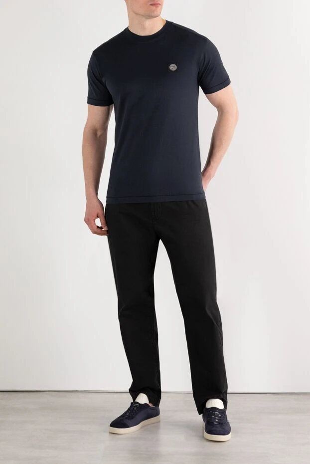 Stone Island компас патчтары бар көк мақта жейде

 187513 - фото 2