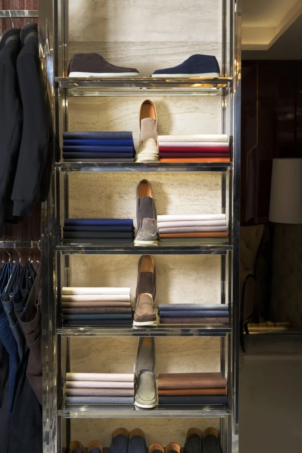 Cesare di Napoli замшевые мужские лоферы casimiro бежевые на белой подошве 187521 - фото 2