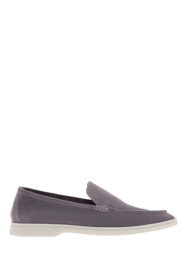 Ақ күдері табаны бар сұр лоферлер - фото 1