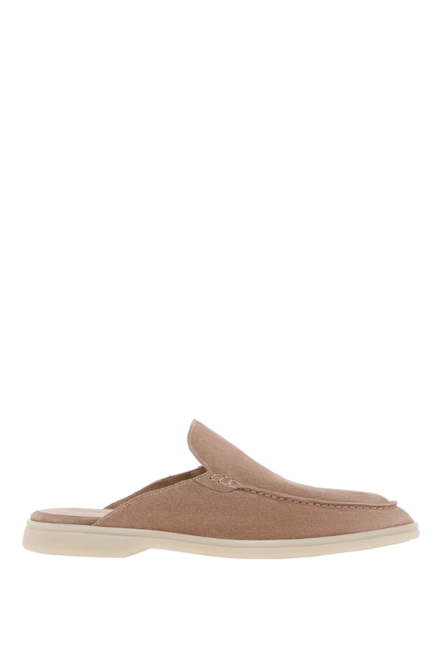 Ақ табаны бар бежевый күдері сырғымалар - фото 1