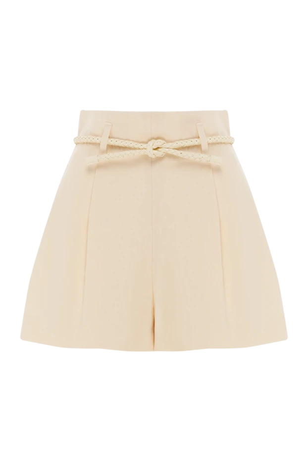 Zimmermann короткие льняные шорты цвета лимон женские 187597 - фото 1