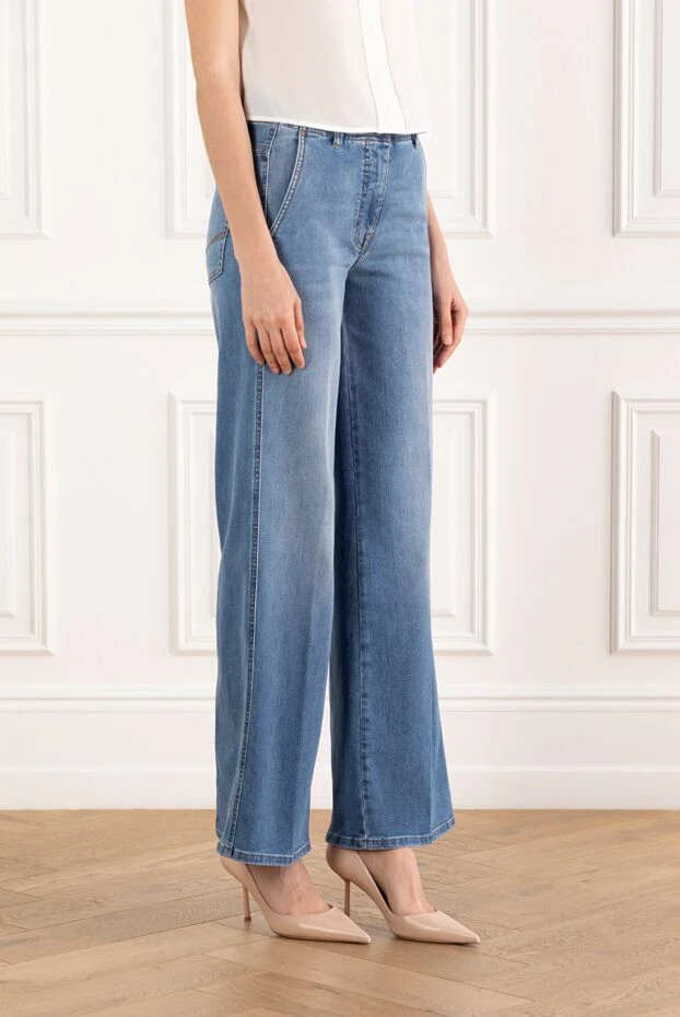 Peserico джинсы с пятью карманами из легкого комфортного хлопкового денима 187674 - фото 3