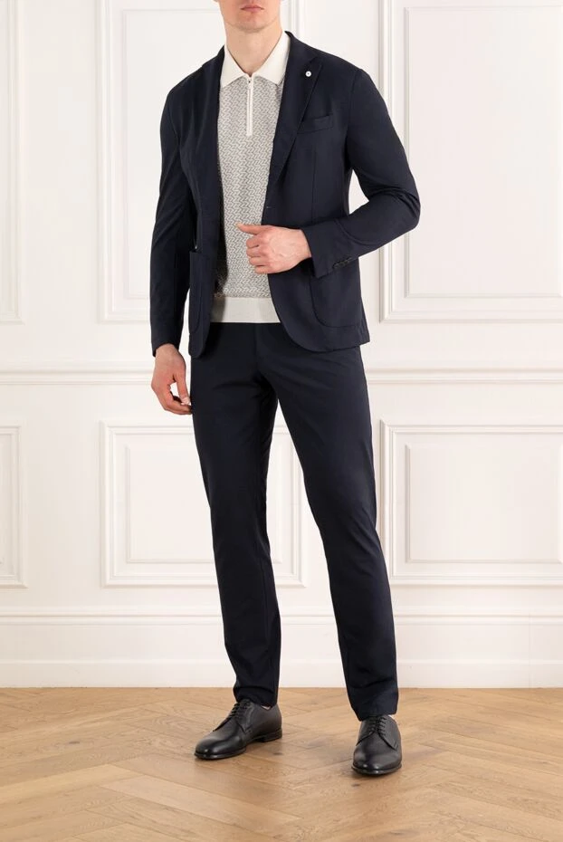 Lubiam blue single-breasted suit with patch pockets 187720 - photo 2