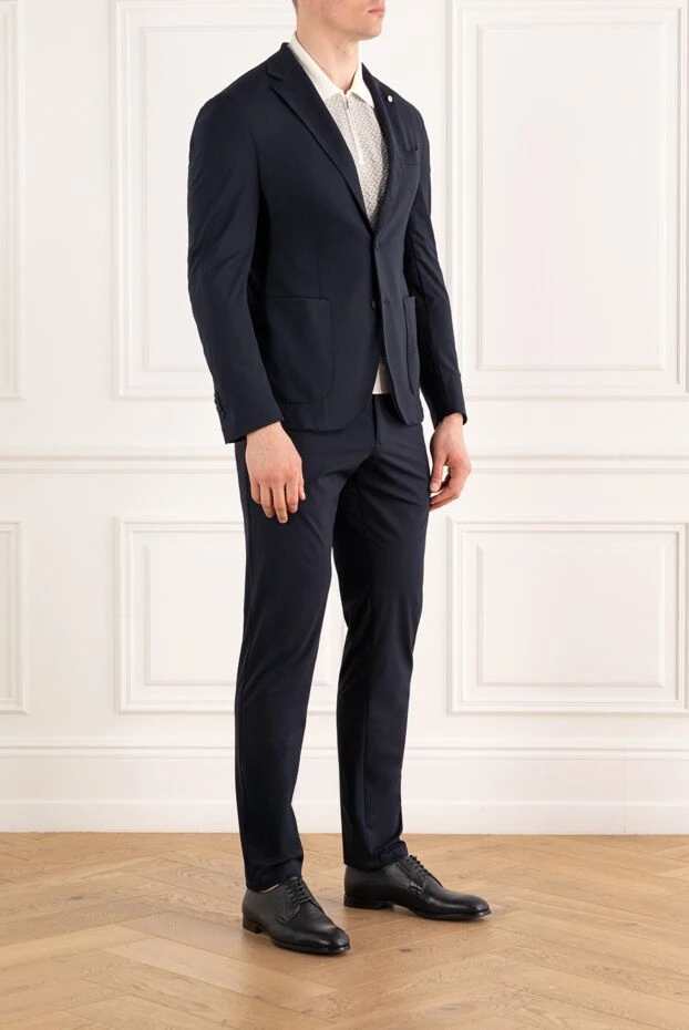 Lubiam blue single-breasted suit with patch pockets 187720 - photo 3