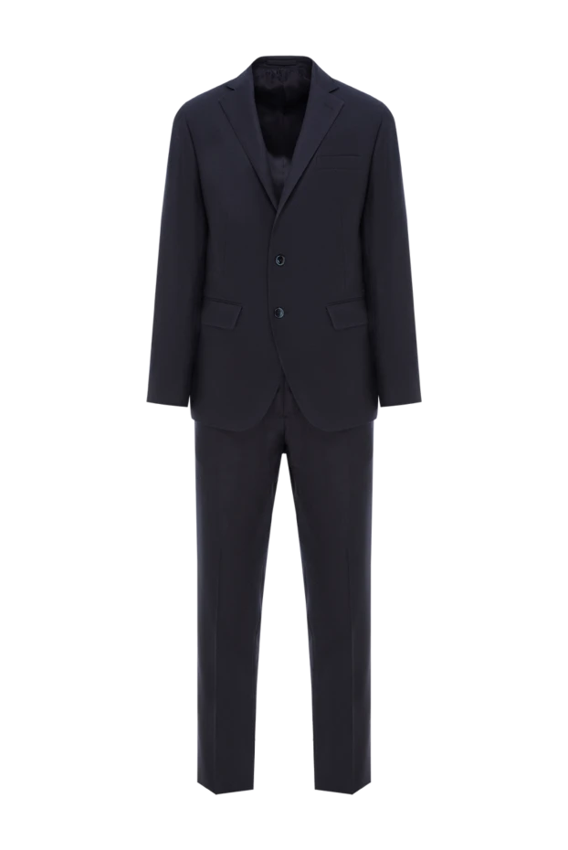 Ерлерге арналған көк жүннен жасалған бір төсті костюм - фото 1