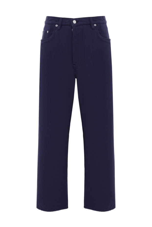 Прямые джинсы из денима синие мужские - фото 1