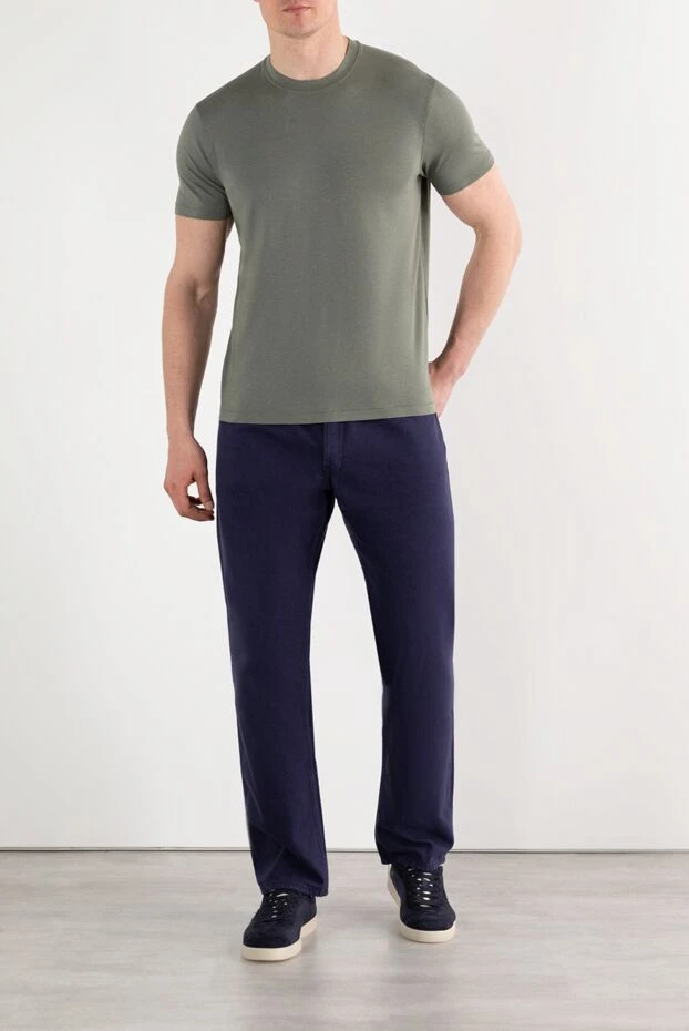 Prada прямые джинсы из денима синие мужские 187732 - фото 2