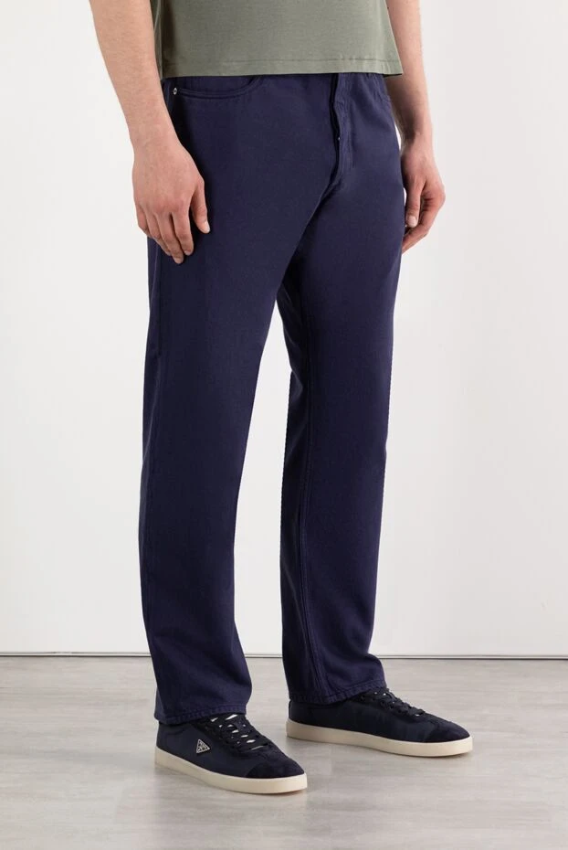 Prada прямые джинсы из денима синие мужские 187732 - фото 3