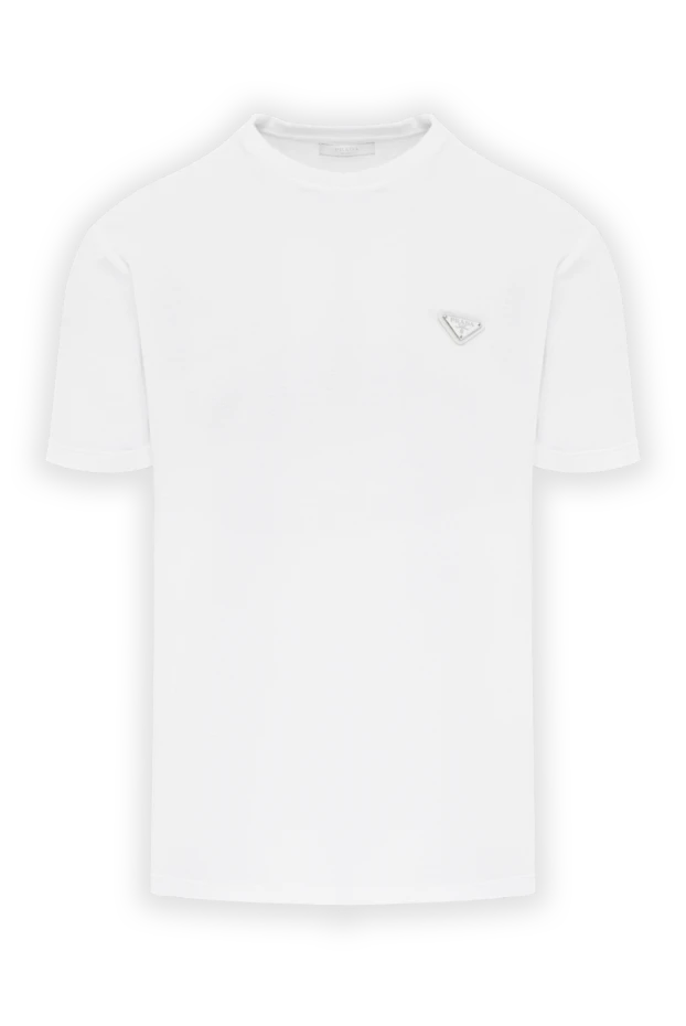 Terry white men's cotton T-shirt - photo 1
