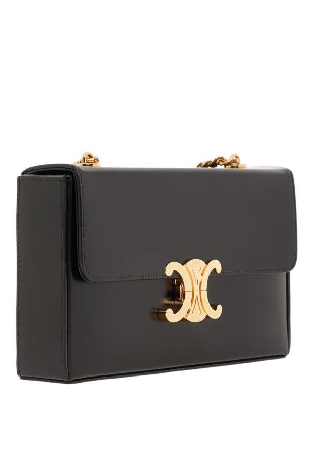 Celine тегіс бұзау терісінен жасалған клод тізбегі 187739 - фото 3