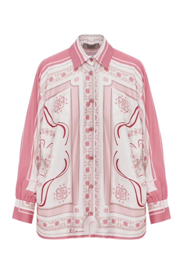 Қызғылт түсті геометриялық блузка - фото 1