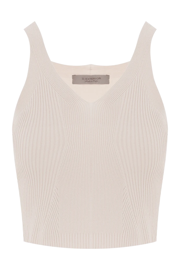 Вискозды әйелдерге арналған бежевый топ - фото 1