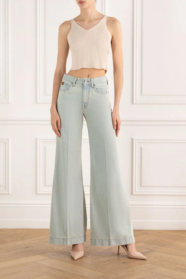 D.Exterior топ бежевый женский из вискозы 187783 - фото 2