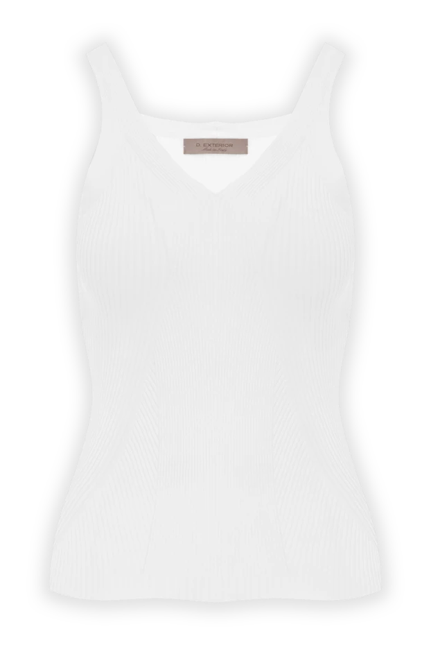 Әйелдерге арналған ақ түсті трикотаж көйлек - фото 1