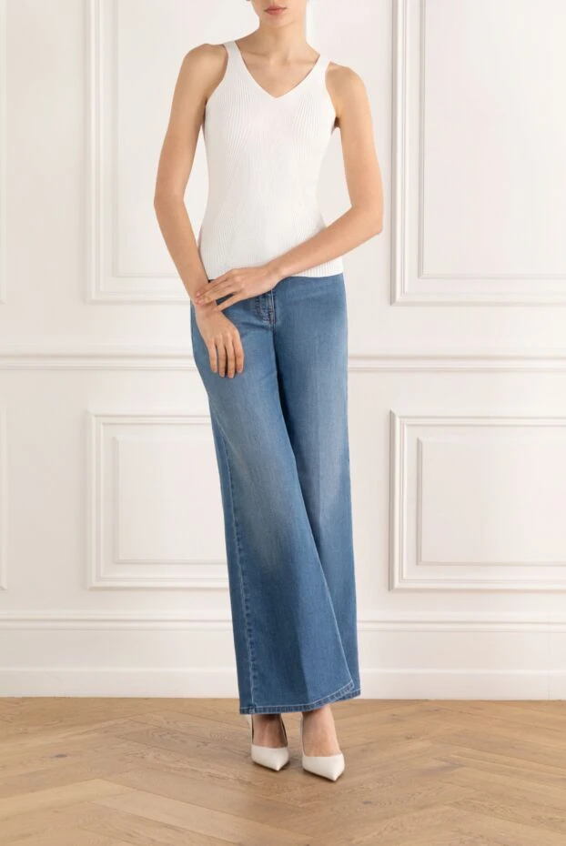 D.Exterior женская трикотажная майка белого цвета 187787 - фото 2