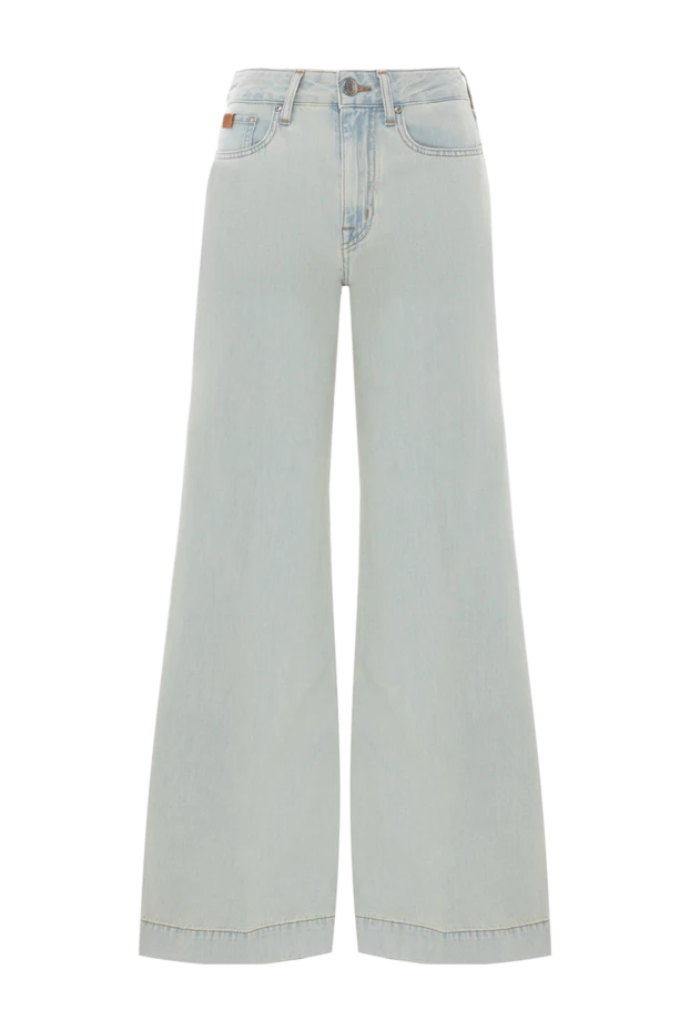 Джинсы с высокой посадкой и широкими штанинами из мягкого денима
- фото 1