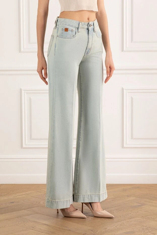 Jacob Cohen джинсы с высокой посадкой и широкими штанинами из мягкого денима
 187805 - фото 3