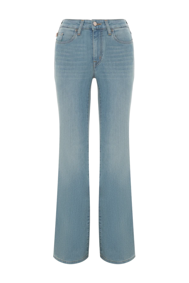 Women's blue jeans with a distressed effect - photo 1