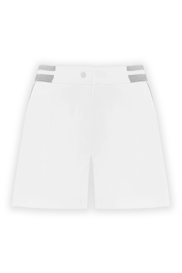 Active shorts in lightweight stretch cotton with logo - photo 1