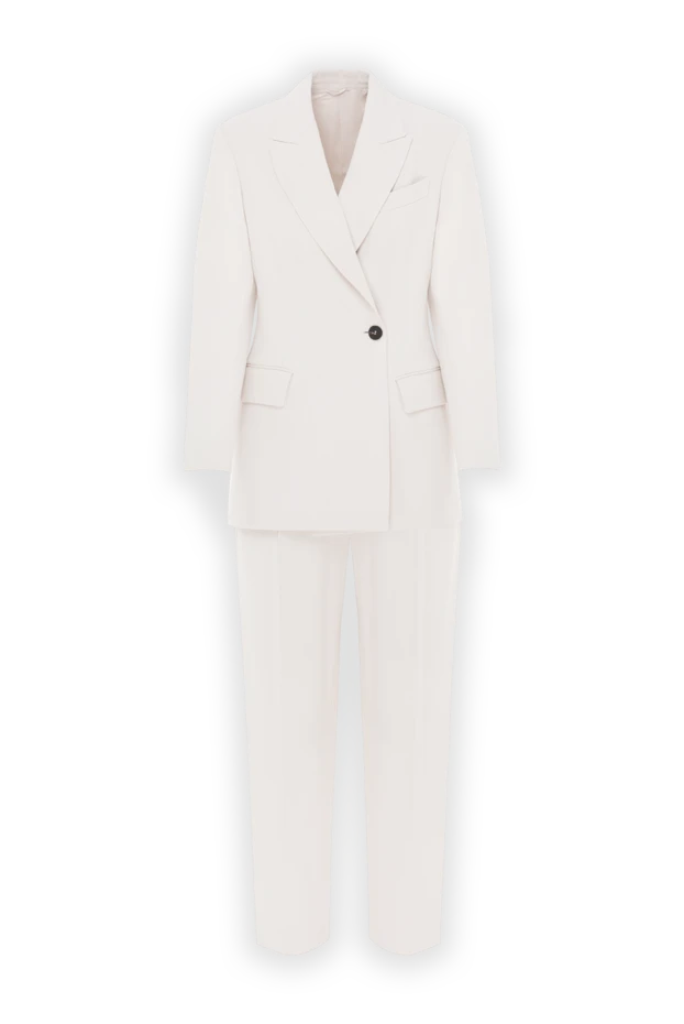 Suit made of comfortable viscose twill couture with Monil chain beige - photo 1