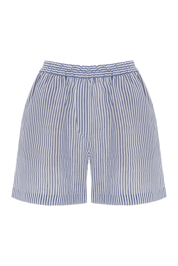 Зығыр және жібек жолақты органза шорты көк - фото 1